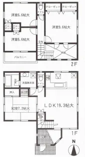 千葉県千葉市中央区千葉寺町【一戸建】の間取り