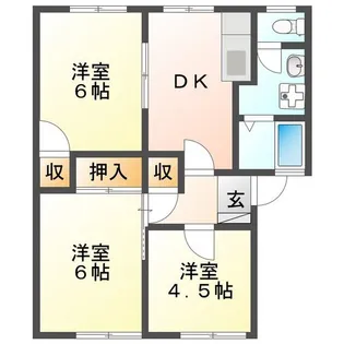 グリーンハウス【2階】の間取り