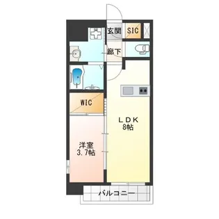 Luxe住吉公園【1階】の間取り