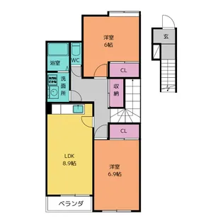 フレグランスさくら【2階】の間取り