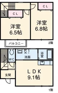 静岡県御前崎市佐倉【一戸建】の間取り