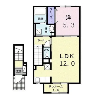アバンツァート 4番館【2階】の間取り