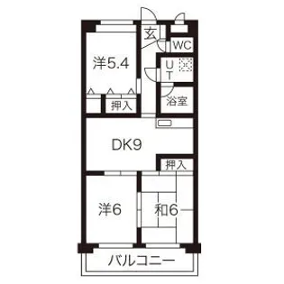 メゾンドヨサミ【3階】の間取り