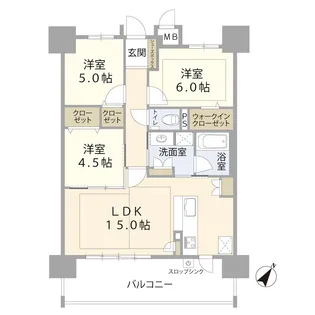 西鉄天神大牟田線 白木原駅 新築【2階】の間取り
