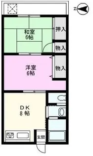 船渡コーポ【2階】の間取り