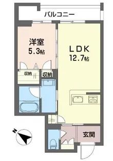 ヴァレンズ・クレシェレ【3階】の間取り