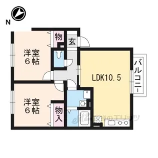 コーポミズホ【1階】の間取り