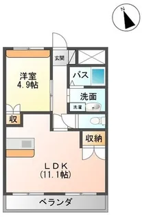 ラシュレ弐番館【2階】の間取り