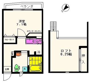 東京都世田谷区太子堂3【マンション】の間取り