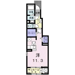 ブライトレジデンスC【1階】の間取り