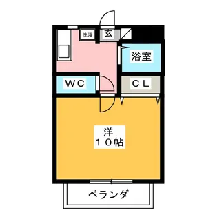 ふじハイム三山【1階】の間取り