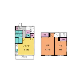フォレストコートヤマグチ【2階】の間取り