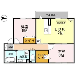 グラン シエル【1階】の間取り