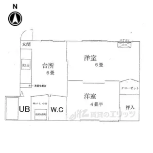 マンション丸高【1階】の間取り