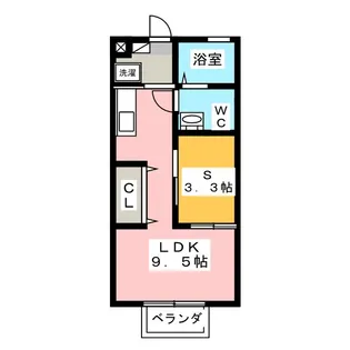 KパレスII【2階】の間取り
