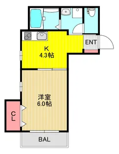 モアナ・ティアレ【1階】の間取り