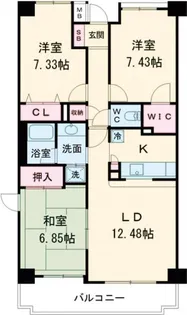 セレサ陽栄葛西【4階】の間取り