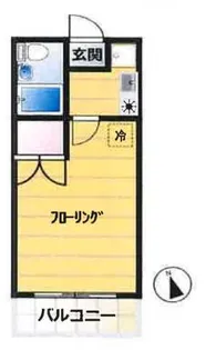 コーポ竹島【1階】の間取り