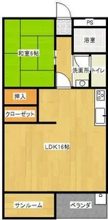 公社ビル【8階】の間取り