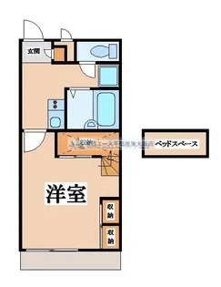 レオパレスコンフォート【2階】の間取り