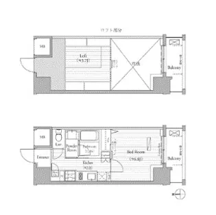 ミュゼ南麻布【8階】の間取り