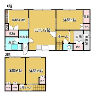 北海道釧路市興津2【一戸建】の間取り