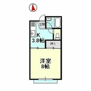 ドミールヨシダ【2階】の間取り
