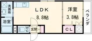 F asecia Lua【1階】の間取り