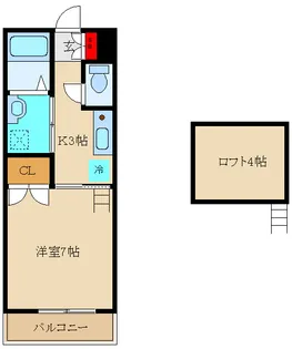 ベルフルール【2階】の間取り