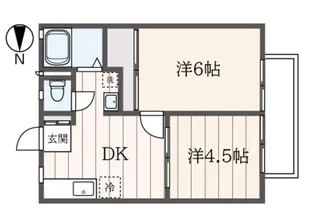 サンライフ片倉【2階】の間取り