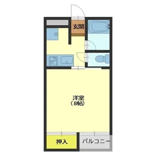 サンシャイン上大久保【1階】の間取り