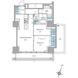 東京都目黒区青葉台4【マンション】の間取り