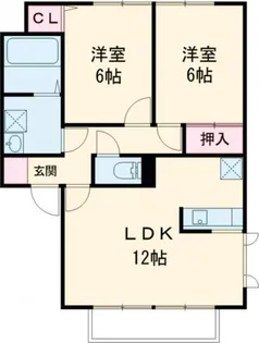 エーデルハイム A【1階】の間取り