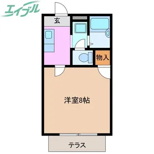 フォレスタ伊勢【1階】の間取り
