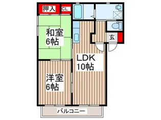 C‘EST LA VIE A【2階】の間取り