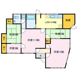 愛知県蒲郡市神明町【一戸建】の間取り