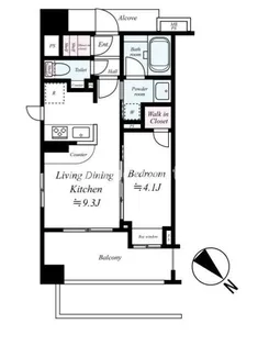 グローベル ザ・スイート横浜【6階】の間取り
