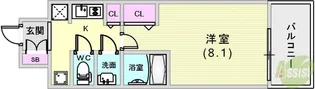W-STYLE神戸II【13階】の間取り