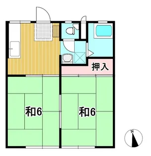 はたばしらハイツ【1階】の間取り