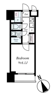 東京都中央区築地2【マンション】の間取り