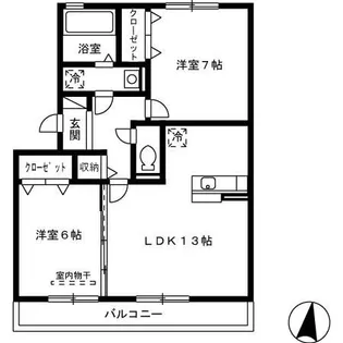 エスペラール【2階】の間取り