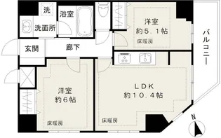 ヒトトキアン飛田給【2階】の間取り