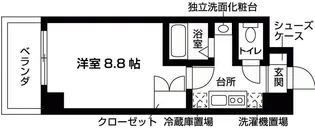ル・シャンテDII【1階】の間取り