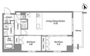 ENetial代官山【10階】の間取り