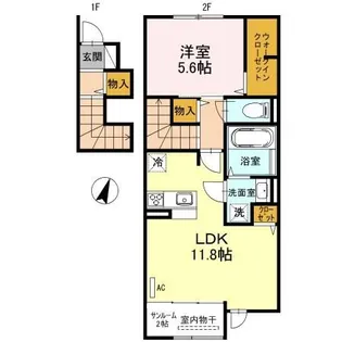エスポワール【2階】の間取り