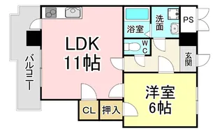 ヴィレッジ皆好園【9階】の間取り