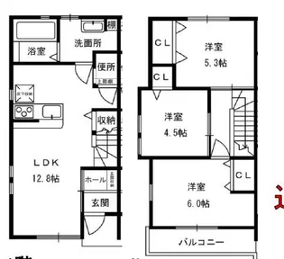 ウイングコート本町A棟の間取り