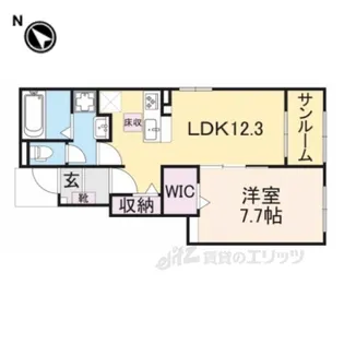 エル・ソラーレ1【1階】の間取り