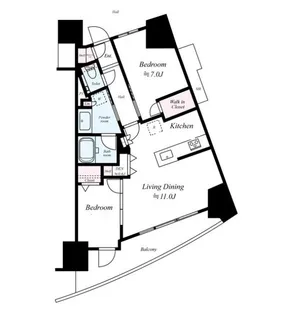 プラウドシティ東雲キャナルマークス【4階】の間取り