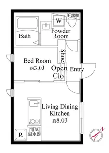 CASA GRAZIE 東日暮里【2階】の間取り